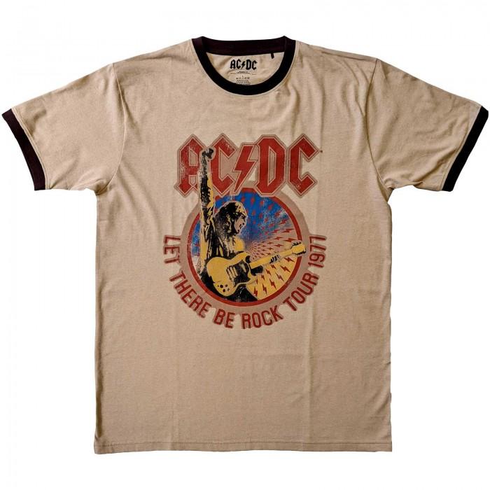 AC/DC Unisex Adult Let There Be Rock Tour 1977 Ringer T-Shirt
