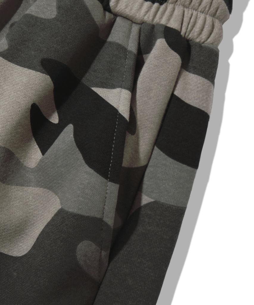 TRILLION Camo Carpenter Wide Sweatpants_Gray