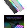 JUMPEAK R02 Computer ARGB Memory Module Heatsink Shim Cover Wavy Enhanced Cooling DDR3 DDR4 DDR5 PC RAM Cooler Radiator Armor