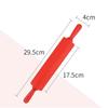 Plastic Handle Rolling Pin Non-Stick Silicone Kneading Stick Sugar Skin Noodles Cake Roller Baking Tools Fondant Dough Roller