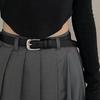 Belt Ladies Versatile Simple and Premium Bright Silver Buckle Belt Student Youth Decorative Korean Version Belt