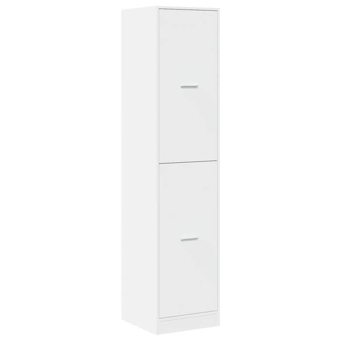 VidaXL Armoire d'apothicaire blanc 40x41x174,5 cm bois d'ingénierie, coffre d'apothicaire, meuble d'apothicaire, coffre à 3309645