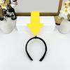 Women Girls Headband Funny Arrows Decor Elastic Hair Hoop Hair Accessory Weddings Parties Daily Wear