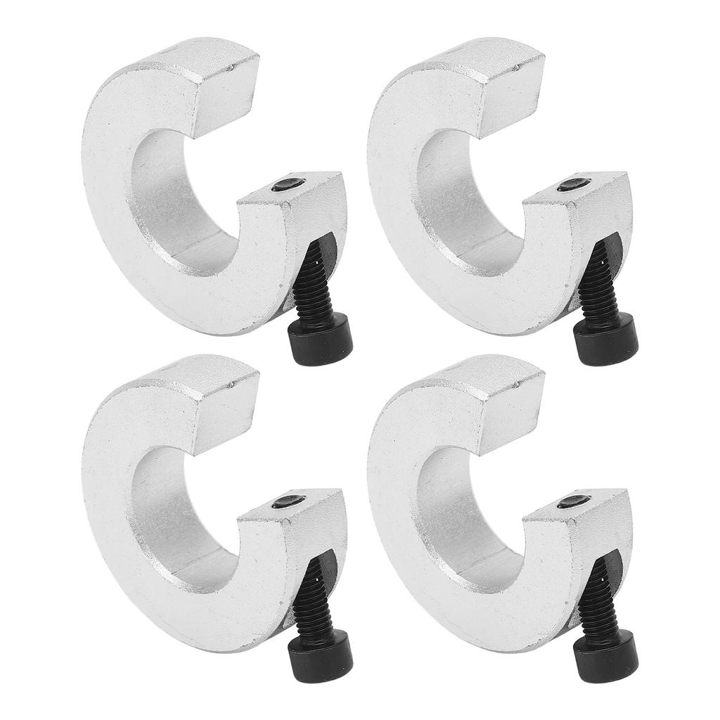 4 st Axelkrage Linjärskena Stoppkrage 40mm OD 12mm Tjocklek 20mm Håldiameter med M4 Skruv för SBR20