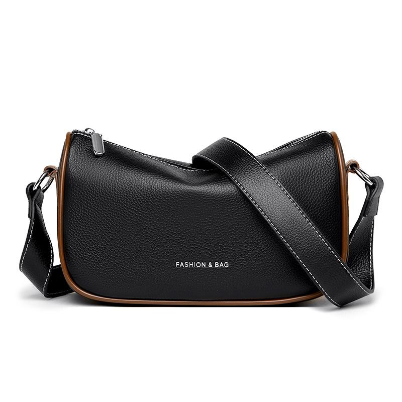 Genuine Leather Women's Bag Fashionable Soft Leather Single-shoulder Crossbody Bag Cowhide Pillow Bag