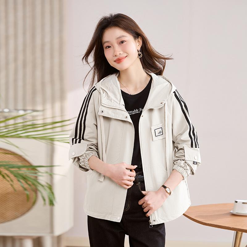 Women's short jacket spring and autumn new loose casual age reduction popular explosion super fire fashion jacket