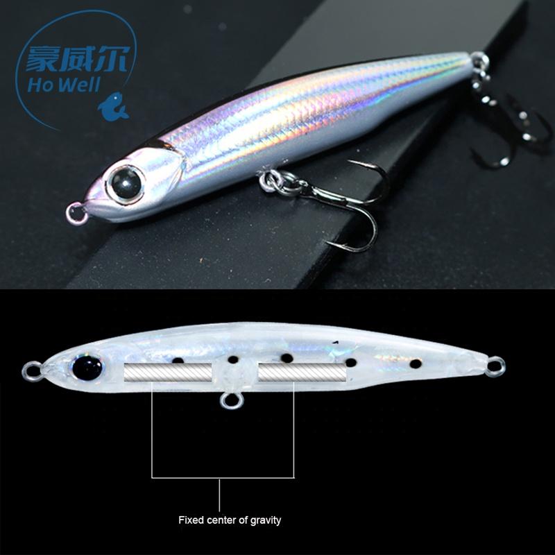 65mm 2.56in 5.4g Custom Pencil Lure Submerged Stickbaits Pencil Lure Mini Sinking Stick Bait Hard Fishing Lure