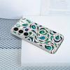 Green Synthetic Gemstone Pattern Tempered Glass Phone Case  for Galaxy S26 S25 S24 S23 Ultra  S22 Ultra S20 Ultra 56 A72 A73 5G