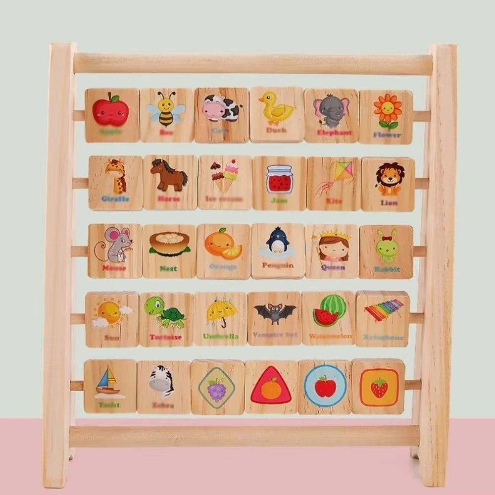 Cartoon Pattern Wooden Letter Board Arithmetic Early Education Board  Baby Gift