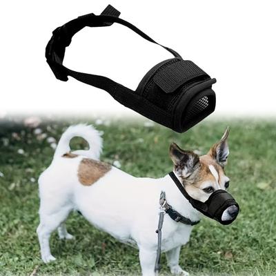 Adjustable Puppy Mouth Cover Breathable Mesh Pet Muzzles Dog Muzzle  for Large Medium Small Dogs