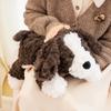 Cute Dog Plush Toy Brown Beige Lap Dog Soft Pillow Sofa Cushion Sleep Companion Doll Children's Birthday Gift for Girlfriend Boy