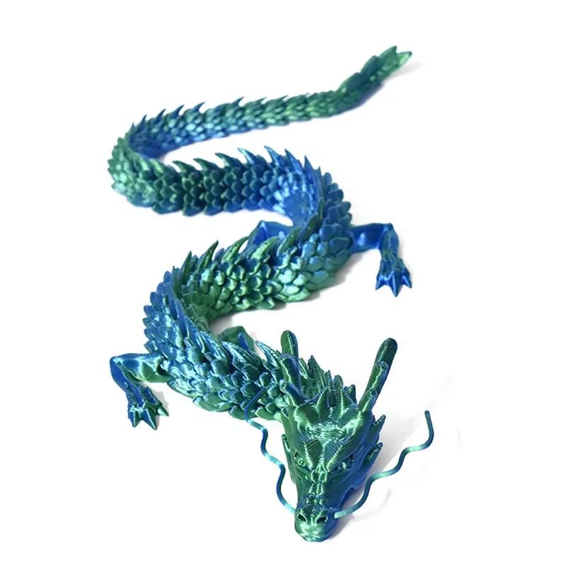 1/2Pcs 3D Printed Dragon With Egg Articulated Dragon Full Body Joints Can Move Rotatable Articulated Desktop Creative Kids Toys