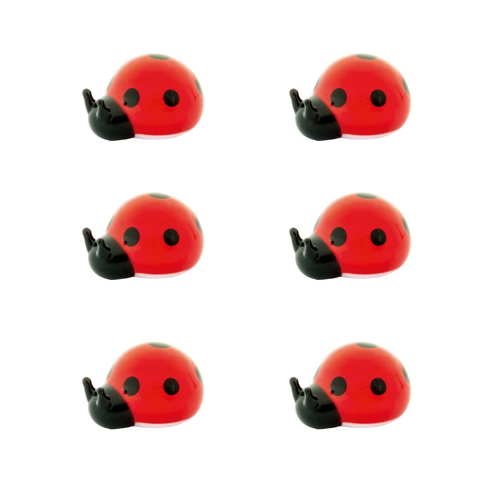 

Castle Enterprise Cute Glass Crafts Petit Series Ladybug Set of 6 (Castle Enterprise) [Commercial Set]
