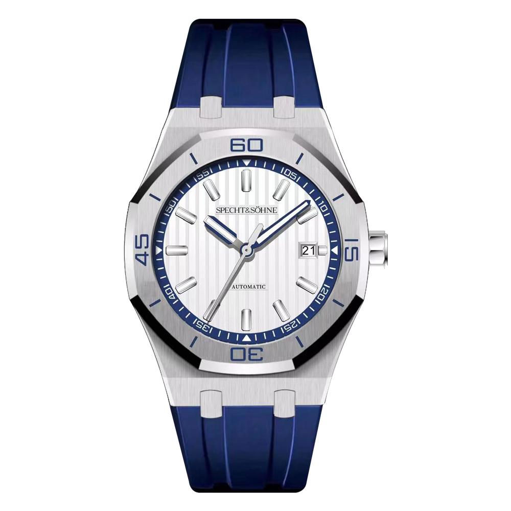 New Luxury Specht & Söhne Automatic Mechanical Watches Japan 8215 Movt Stainless Steel Watch Sapphire Crystal Waterproof 40MM