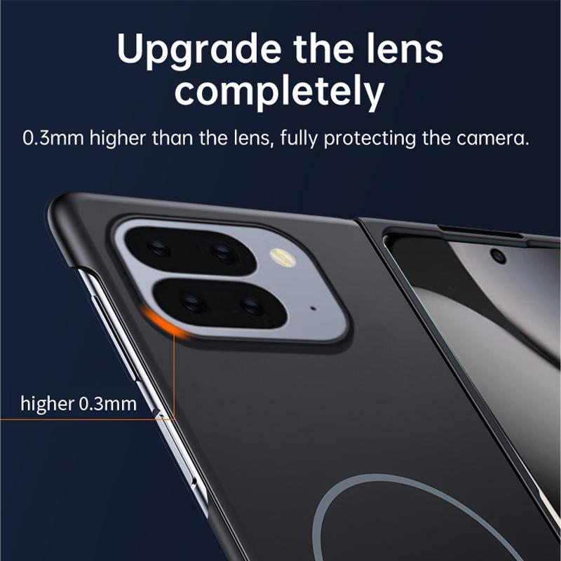 Ultra Thin Frameless Magnetic Shockproof Case For Google Pixel 10 9 Pro Fold Pixel Fold Wireless Charging Frosted Hard PC Cover