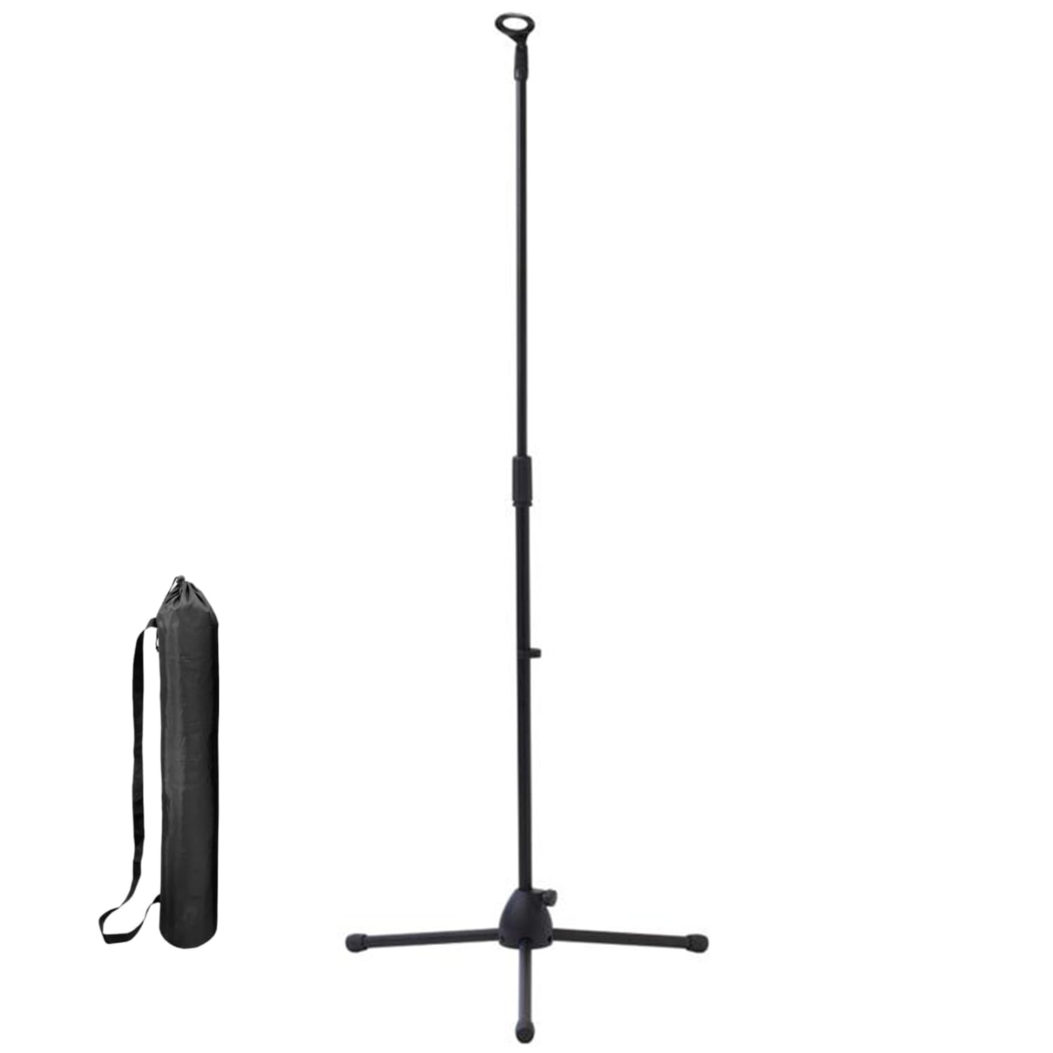 

Компактная микрофонная стойка с регулируемой высотой (75см - 150см) для Портативного Использования, Штатив и Стойка, Идеально для Семинаров, Живых Выступлений, Речей,
