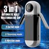 Männlicher Masturbator Becher Stoßender Saugender Vibrator Doppelte Griffe Penis Pumpe Taschentasche App-Steuerung Penis Trainer Sexspielzeug für Männer