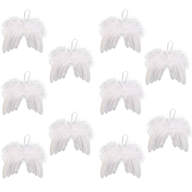Feather Wing Decor Exquisite Lovely Chic Angel Christmas Tree Decoration Hanging Ornament Home/Party/Wedding/Propose Ornaments