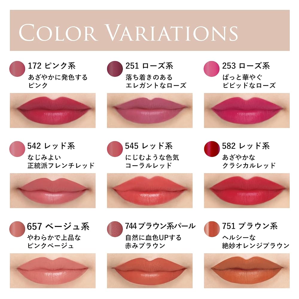 Chifure Lipstick Y Fragrance-Free 172 Pink 2.5g