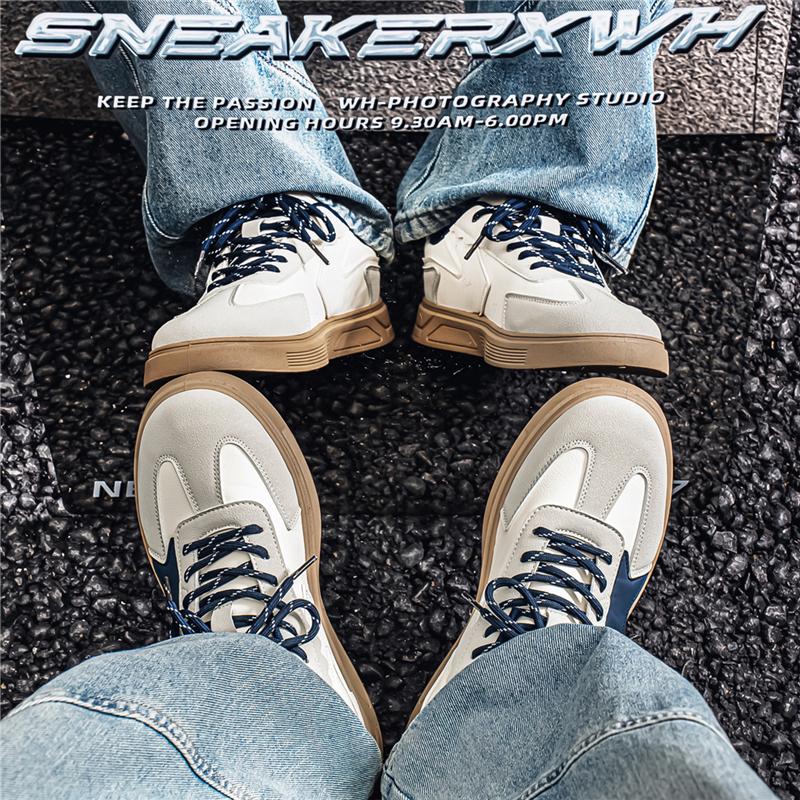 Νέα Κλασικά Ανδρικά Παπούτσια Skateboard Μόδας Τεσσάρων Εποχών Άνετα Αθλητικά Παπούτσια με Μαλακή Σόλα