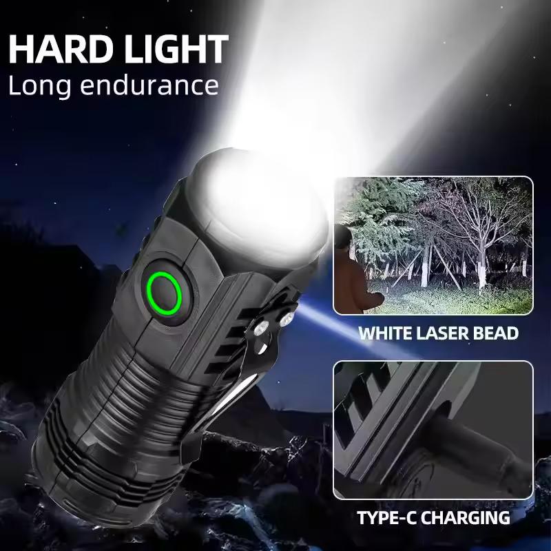 Trustfire Rechargeable Self Defense Flashlight High Power Dynamo LED Lamp Ultra Bright Flash Light Emergency Tool