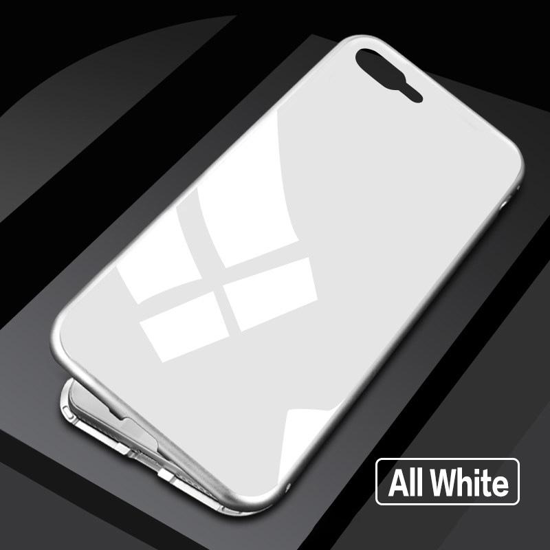 2 IN 1 Glass 360 Degree Full Protection Phone Case For iPhone 11 Pro Max Back Cover With Magnetism