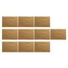 10Pcs Thick Kraft Paper File Envelope Retro Vintage Style Document Storage Bag for Invitations Greeting Cards Postcards Photos
