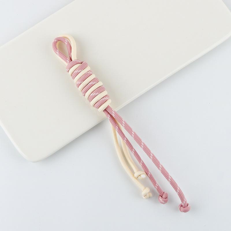 New Design Multi-Color Trendy Contrasting Nylon Hand Rope Versatile Accessory Keychain Wholesale