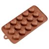 15 Cavity Mini Heart Chocolate Mold Silicone Candy Molds Gummy Jelly Mould Baking Cake Decoration Accessories