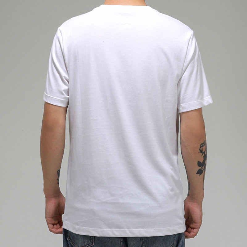 Jordan T Shirts Men's White Crew Neck Moderate Straight Fit CN3585-100