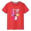 T Shirt for Kids Boy 10year Saja Boys  Print 100%Cotton Cute Tops Y2k  Anime Short Kpop Demon Hunters Kawaii Tees Girls Clothes