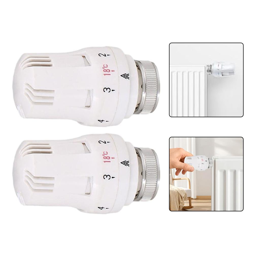 Durably Built Thermostatic Radiator Valve Head Set of For 2 M 30 X 1 5 Intuitive Operation and Consistent Heating