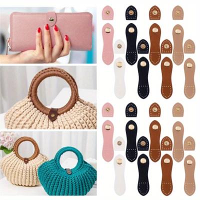 Fashion Leather Bag Buckle Handmade Buttons Wallet Hasp Clasp Buckle Card Pack Buckle for DIY Handbag Accessories