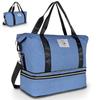 Korean Style Expandable Travel Bag - Large Capacity, Wet/Dry Separation, Sports & Student Carry-on
