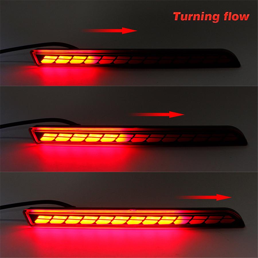 Car LED Rear Bumper Reflector Light Lamp Left+Right For Toyota Sienna 2021-2023