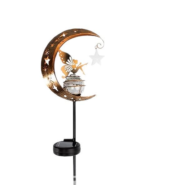 Solar Wrought Iron Fairy Light for Outdoor Gardens and Lawns