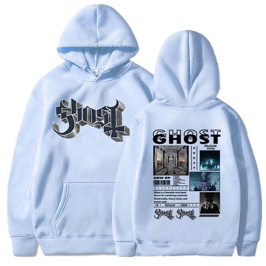 Ghost Satanized Skeletá Album 2025 Hoodies Long Sleeve Hooded Sweatshirts for Men/Women Heavy Mental Grunge Style Pullovers