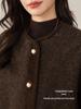 Xinge Women's 2025 Autumn/Winter French Chic Round Neck Woolen Jacket