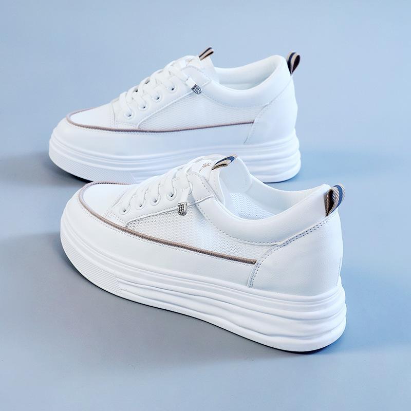 

[Customized] W1732 dissolving shoes inner height increase versatile Korean version sports shoes female summer student white shoes running 39