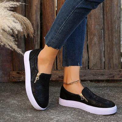 New Style Sneakers Woman Vulcanize Shoes Casual Side Zipper Femme Tenis Luxury Tennis Feminino for Women Zapatos Mujer