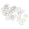 Jewelry Making Resin Craft Bezel Stainless Steel DIY Open Bezels Hollow Frame PendantStar Shape 30pcs S