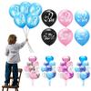 Charming Baby Gender Reveal Party Decoration Latex Sequin Balloons Set For Memorable Celebrations