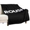 White Roush Logo Throw Blanket Personalized Gift Flannels Blanket