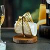 Luxury Metal Tissue Holder Leaf Design Home Hotel Restaurant Napkin Stand