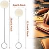 100Pcs DIY Craft Leather Wool Balls Painting Brush Leather Dyeing Applicator  Bowling Shoe Brush