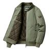 Men's Retro American Casual Pilot Jacket - Winter Thickened Cotton, Loose Fit, Plus Size.