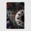 Nutty Cake Dessert Poster Metal Plaque Club Home Wall Personalized Plaques Tin Sign Poster