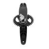 Bike Crankset Black Hollow Integrated Positive Negative Gear 36T Chainring with Crank Bottom Bracket