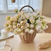 24 Bundles Artificial Tulip Flowers, Realistic Fake Tulips for Spring, Easter, Valentine's Day Home Decor, Wedding Centerpiece, Table Floral