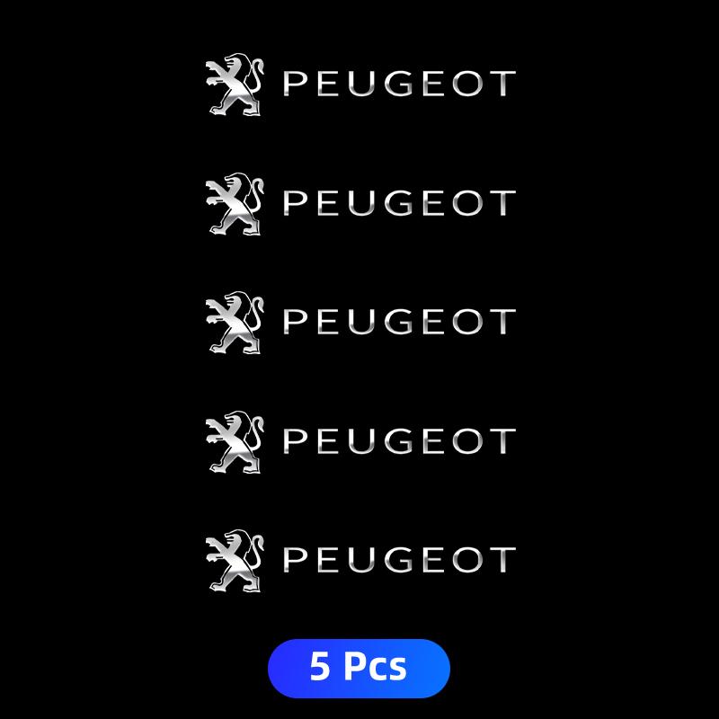 New 3D Metal Car Emblem Sticker Decor Badge Decal Interior Styling For Peugeot 206 208 306 307 308 508 106 107 108 2008 3008 207